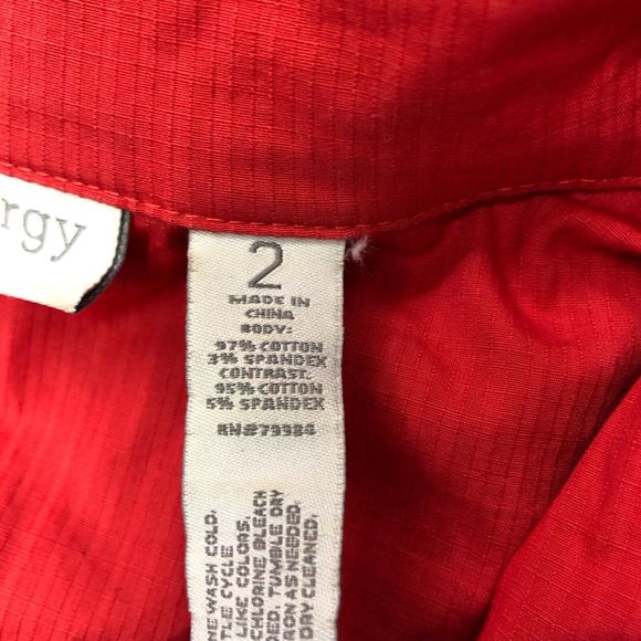 Zenergy by Chico's Women Full Zip Jacket Size 2 Red B241 -30 - Picture 7 of 16